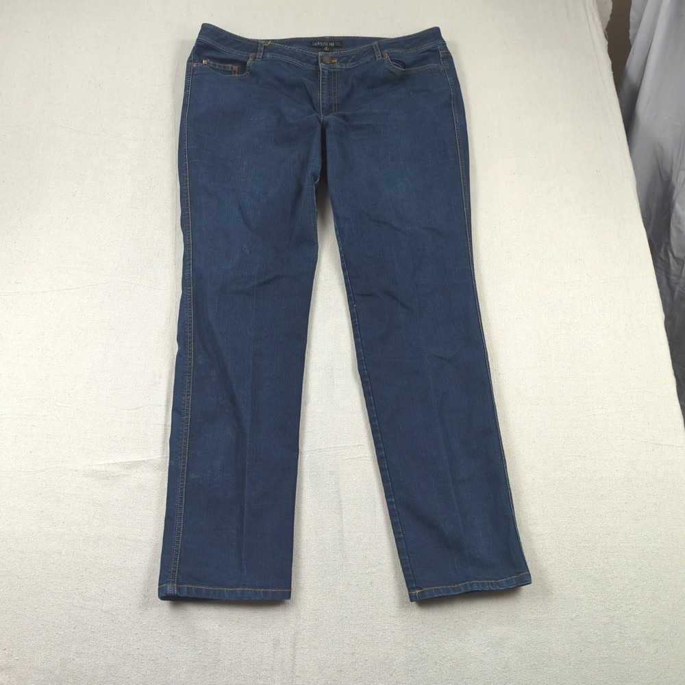 Lafayette 148 Jeans Womens 16 Blue New York Stretch